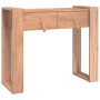 Tavolo Consolle 90x35x75 cm in Legno Massello di Teak