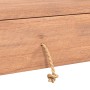 Tavolo Consolle 90x35x75 cm in Legno Massello di Teak