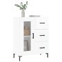 Credenza 69,5x34x90 cm in Legno Multistrato Bianco Lucido