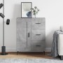 Credenza Grigio Cemento 69,5x34x90 cm in Legno Multistrato