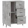 Credenza Grigio Cemento 69,5x34x90 cm in Legno Multistrato