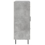 Credenza Grigio Cemento 69,5x34x90 cm in Legno Multistrato