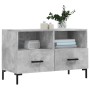 Mobile per TV Grigio Cemento 80x36x50 cm Legno Multistrato