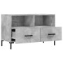 Mobile per TV Grigio Cemento 80x36x50 cm Legno Multistrato