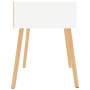 Comodini 2 pz Bianchi 40x40x56 cm in Legno Multistrato