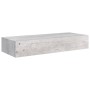 Scaffali con Cassetti 2 pz Grigio Cemento 60x23,5x10 cm in MDF