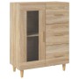 Credenza Rovere Sonoma 69,5x34x90 cm in Legno Multistrato