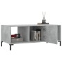 Tavolino Salotto Grigio Cemento 102x50x40 cm Legno Multistrato