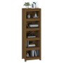 Libreria Marrone Miele 50x35x154 cm in Legno Massello di Pino