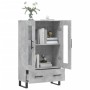 Credenza Grigio Cemento 69,5x31x115 cm in Legno Multistrato