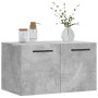 Mobile a Parete Grigio Cemento 60x36,5x35 cm Legno Multistrato