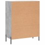 Credenza Grigio Cemento 69,5x34x90 cm in Legno Multistrato