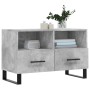 Mobile per TV Grigio Cemento 80x36x50 cm Legno Multistrato