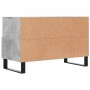 Mobile per TV Grigio Cemento 80x36x50 cm Legno Multistrato