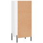 Credenza Bianco Lucido 34,5x32,5x90 cm in Legno Multistrato