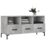 Mobile Porta TV Grigio Cemento 102x36x50 cm Legno Multistrato