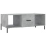 Tavolino Salotto Grigio Cemento 102x50x40 cm Legno Multistrato