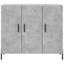 Credenza Grigio Cemento 90x34x80 cm in Legno Multistrato