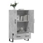 Credenza Grigio Cemento 69,5x31x115 cm in Legno Multistrato