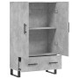 Credenza Grigio Cemento 69,5x31x115 cm in Legno Multistrato