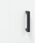 Mobile a Parete Bianco Lucido 69,5x34x90 cm