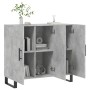 Credenza Grigio Cemento 90x34x80 cm in Legno Multistrato