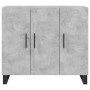 Credenza Grigio Cemento 90x34x80 cm in Legno Multistrato