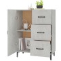 Credenza Grigio Cemento 69,5x34x90 cm in Legno Multistrato