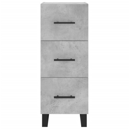 Credenza Grigio Cemento 34,5x34x90 cm in Legno Multistrato