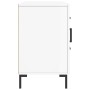 Credenza Bianco Lucido 100x36x60 cm in Legno Multistrato