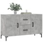 Credenza Grigio Cemento 100x36x60 cm in Legno Multistrato