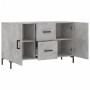 Credenza Grigio Cemento 100x36x60 cm in Legno Multistrato