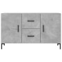 Credenza Grigio Cemento 100x36x60 cm in Legno Multistrato