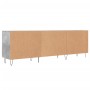 Mobile Porta TV Grigio Cemento 150x30x50cm in Legno Multistrato