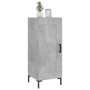 Credenza Grigio Cemento 34,5x34x90 cm in Legno Multistrato