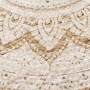 Tappeto in Juta Intrecciata con Stampa 240 cm Rotondo