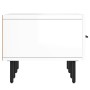 Mobile Porta TV Bianco Lucido 150x36x30 cm in Legno Multistrato