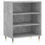 Credenza Grigio Cemento 57x35x70 cm in Legno Multistrato