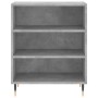 Credenza Grigio Cemento 57x35x70 cm in Legno Multistrato