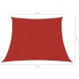 Vela Parasole 160 g/m² Rossa 4/5x3 m in HDPE