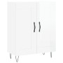 Credenza 69,5x34x90 cm in Legno Multistrato Bianco Lucido