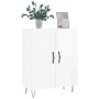 Credenza 69,5x34x90 cm in Legno Multistrato Bianco Lucido