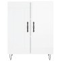 Credenza 69,5x34x90 cm in Legno Multistrato Bianco Lucido