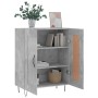 Credenza Grigio Cemento 69,5x34x90 cm in Legno Multistrato