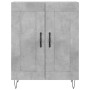 Credenza Grigio Cemento 69,5x34x90 cm in Legno Multistrato