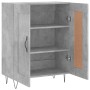 Credenza Grigio Cemento 69,5x34x90 cm in Legno Multistrato