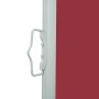 Tenda Laterale Retrattile per Patio 117x500 cm Rossa