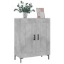 Credenza Grigio Cemento 69,5x34x90 cm in Legno Multistrato