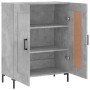 Credenza Grigio Cemento 69,5x34x90 cm in Legno Multistrato