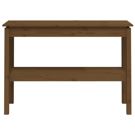 Tavolo Consolle Miele 110x40x75 cm in Legno Massello di Pino